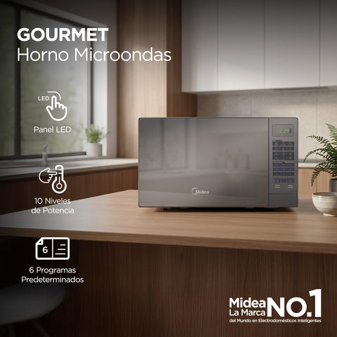 Horno Midea  Microondas De 0.7 Pies Cúbicos MMDR07S2MG