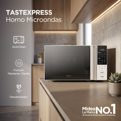 HORNO MICROONDAS MIDEA 0.7 PIES 10 NIV POTENCIA negro 1