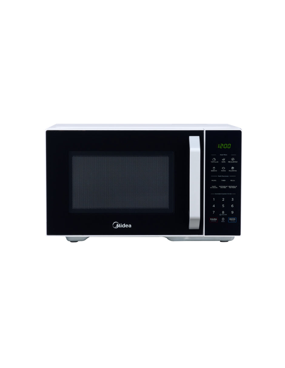 Horno de Microondas Midea 1.1 Pies Cúbicos / 31 L Negro y Blanco MMDX11S2BW