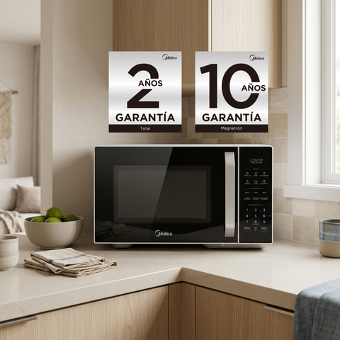 Horno de Microondas Midea 1.1 Pies Cúbicos / 31 L N&B