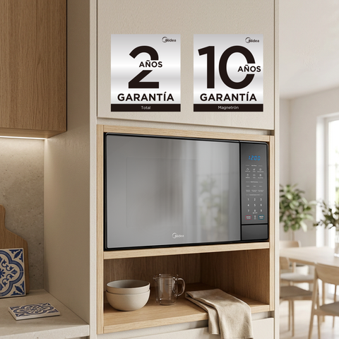 Horno de microondas Midea 1.1 pies SmartECO Negro