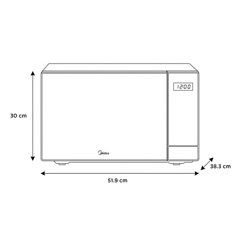 Horno de microondas Midea 1.1 pies Gris