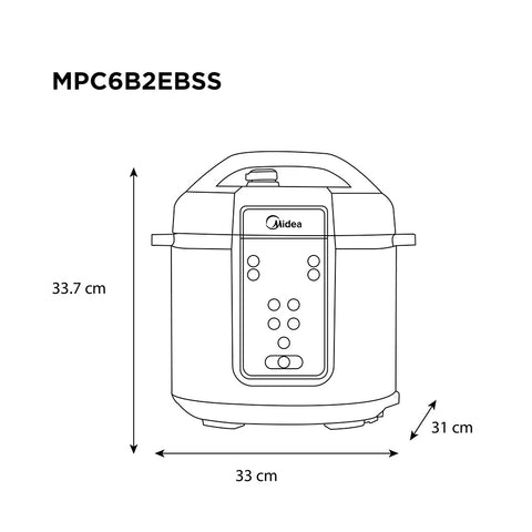 Olla de Presión MultiFuncional Midea Inner Chef 6L Midea