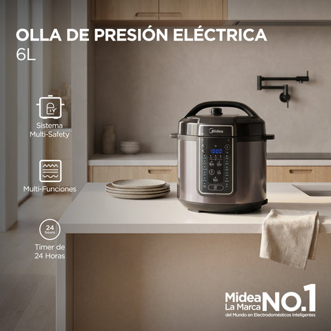 Olla de Presión MultiFuncional Midea Inner Chef 6L Midea