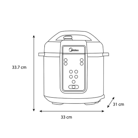 Olla de Presión MultiFuncional Midea Inner Chef 6L Midea