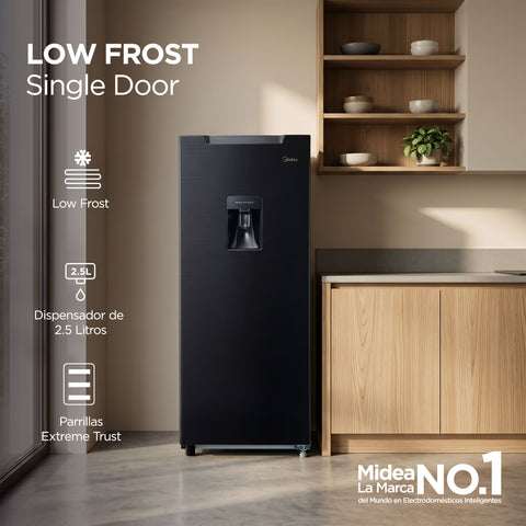 Refrigerador Midea MRD190CCDLSW 7 pies Semiautomático Negro