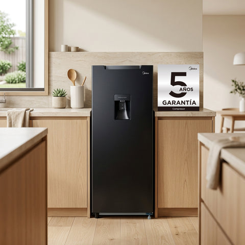 Refrigerador Midea MRD190CCDLSW 7 pies Semiautomático Negro