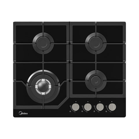 Parrilla Empotrable a Gas 24 Midea Cristal Templado