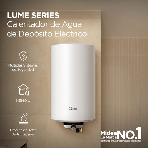 Calentador de Agua Midea Deposito Electrico, 35L